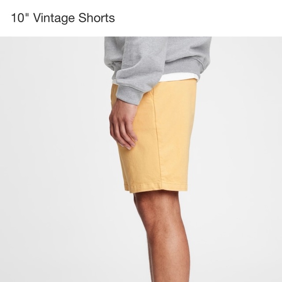 GAP Other - Gap Mens vintage 10” short in yellow NWT
